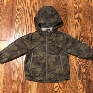 GAP Dark Green Camouflage Windbreaker